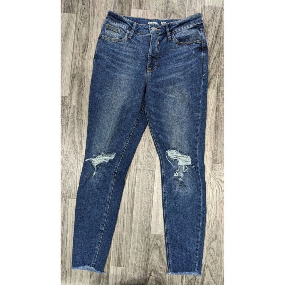 (3/$35) Old Navy Size 4 Rockstar Skinny High Rise Distressed Slim Pockets Jeans